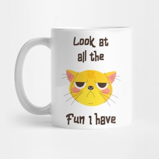 Cat Sakrasmus Fun Fun Kitten Grumpy Mug